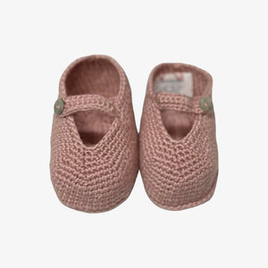 Knit Booties - Rose
