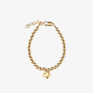 Hanging Heart Bracelet - Gold