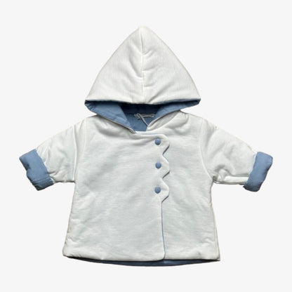 Jacket And Bonnet - White-blue