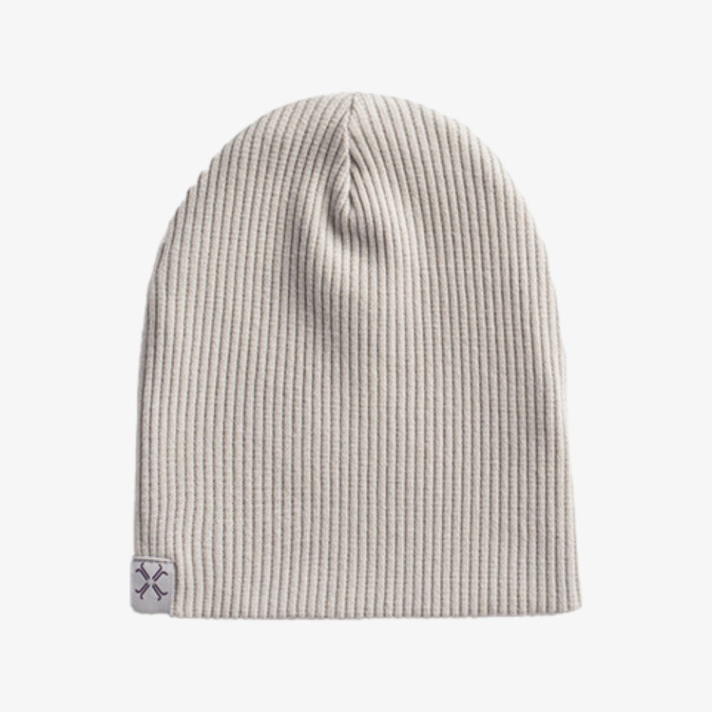 Thick Rib Knit Beanie - Tan