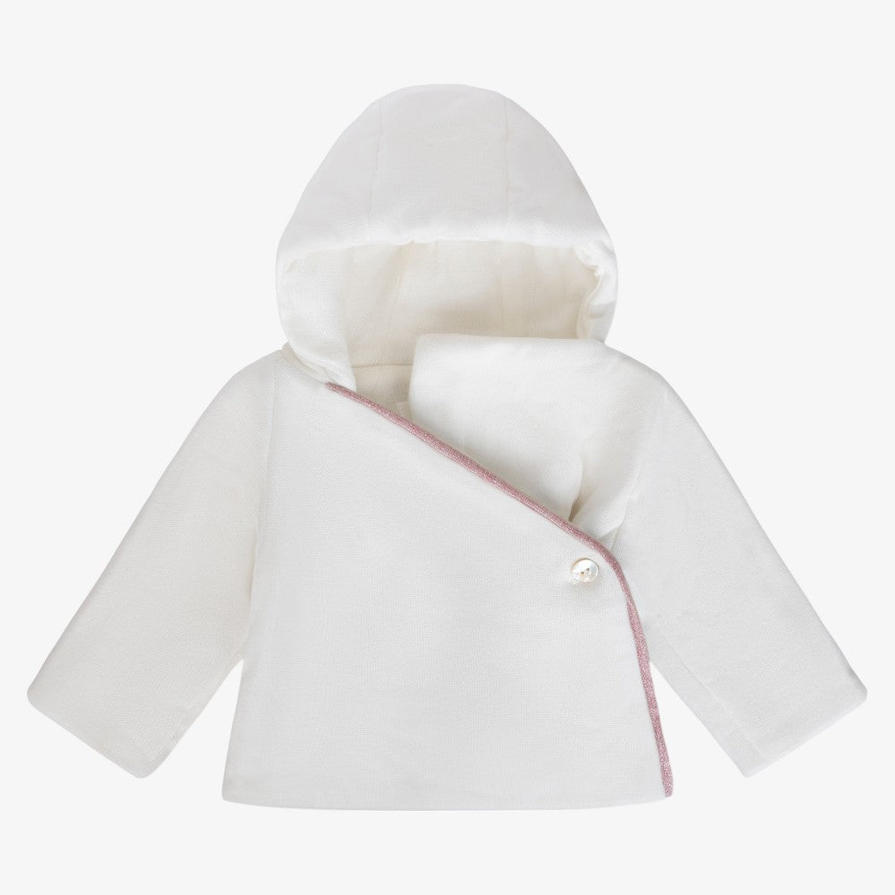 Wrap Piped Jacket And Hat - Rose