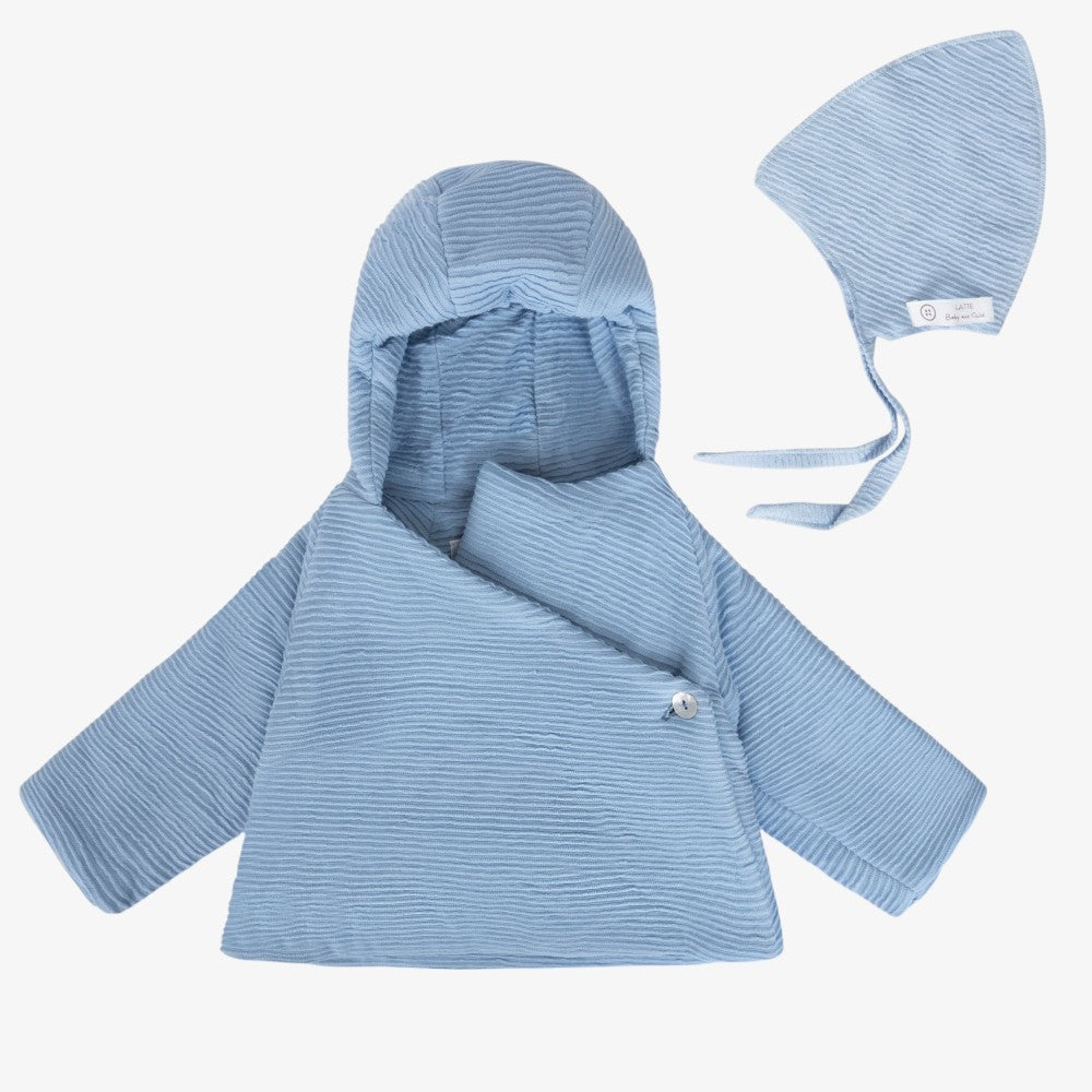 Wrap Coat And Hat - Blue