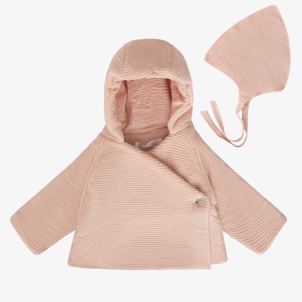 Wrap Coat And Hat - Rose