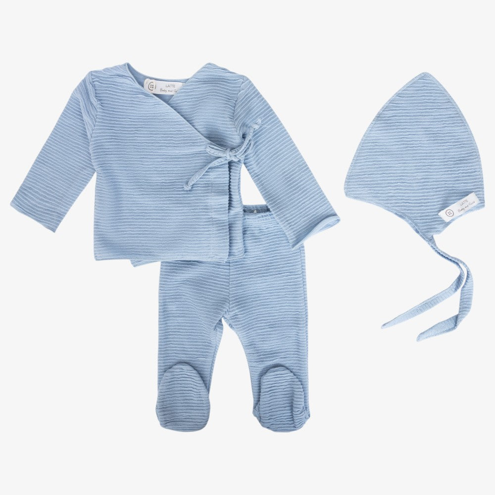 Wrap 3 Piece Set - Blue