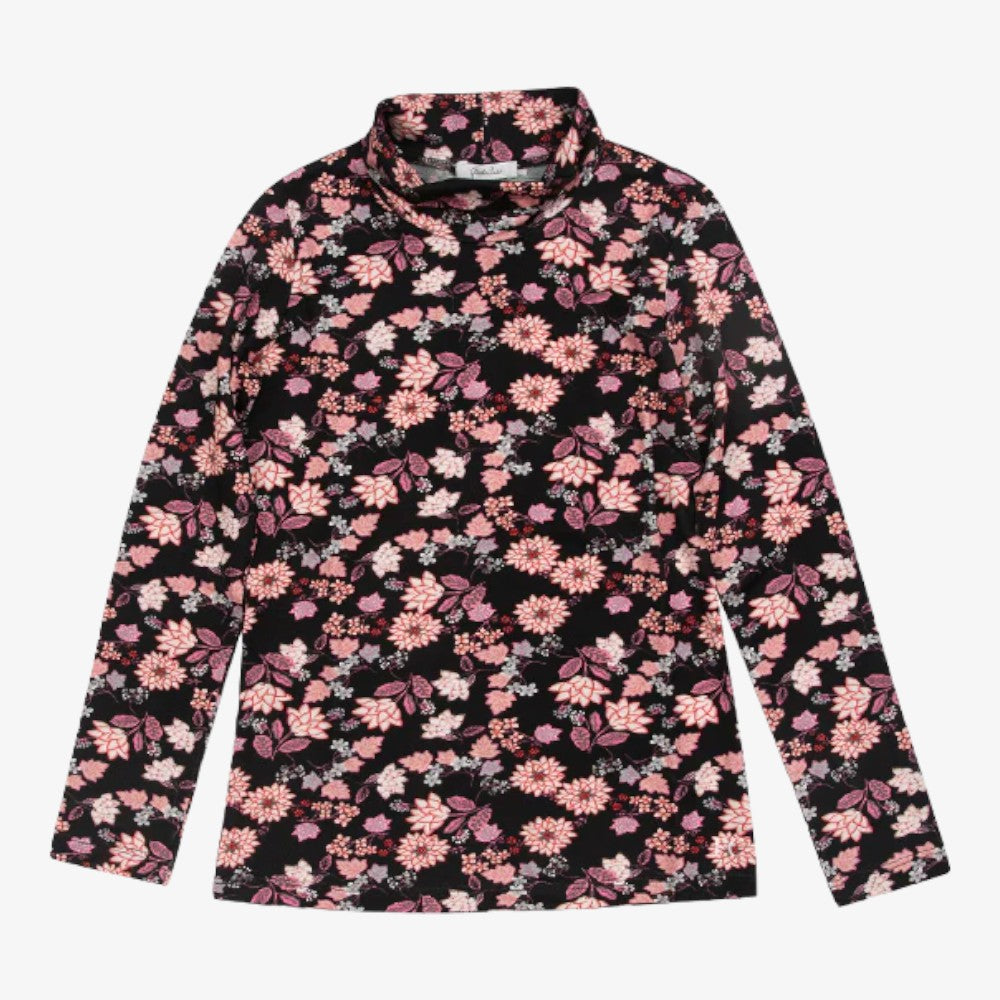 Floral Turtleneck - Pink Flower