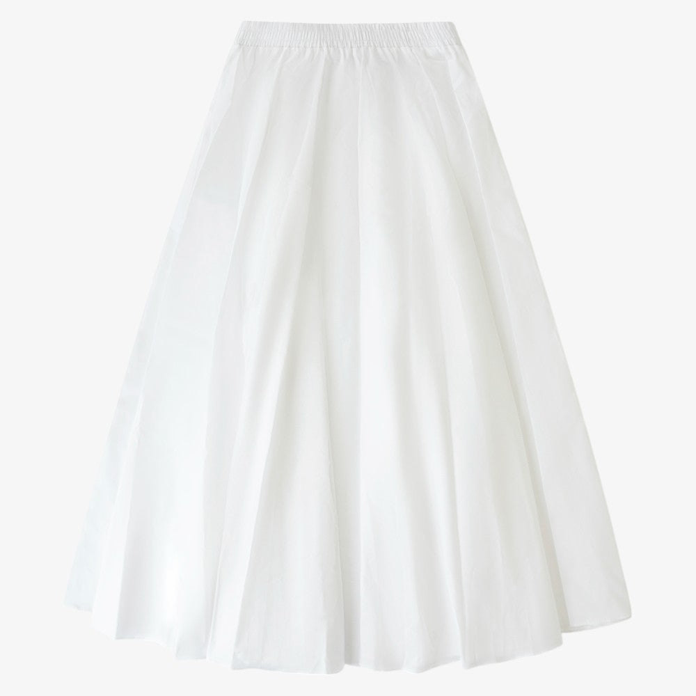 Midi Circle SKirt - White