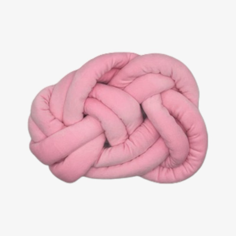 Tie Ur Knot Braided Pillow - Pink
