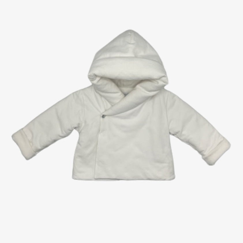 Laranjinha Baby Hooded Jacket - Off-white