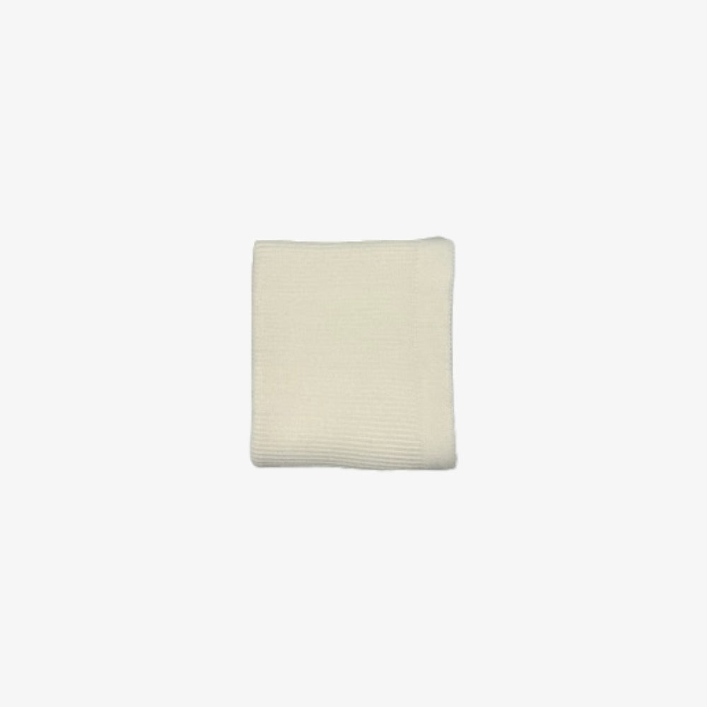 Frilo Blanket - Off White/beige Trim