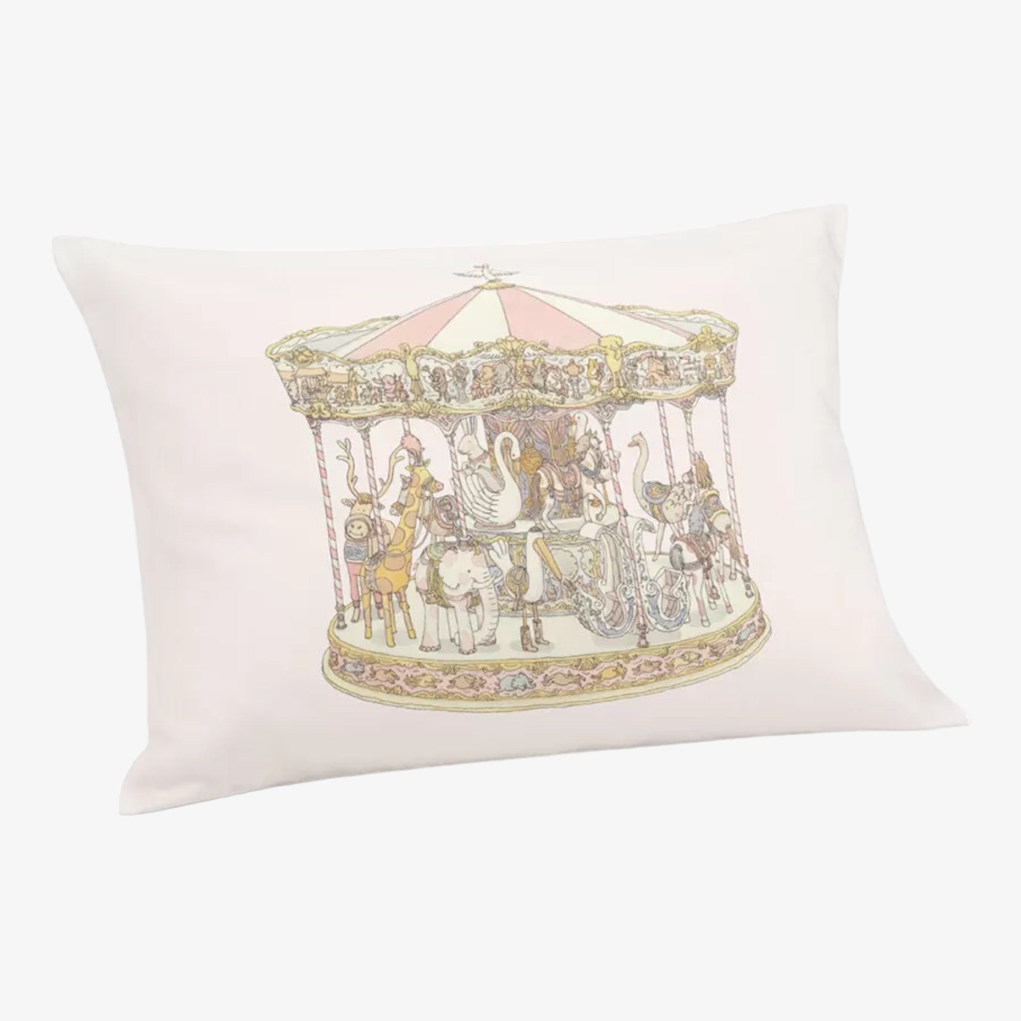 Satin Pillow - Carousel Pink