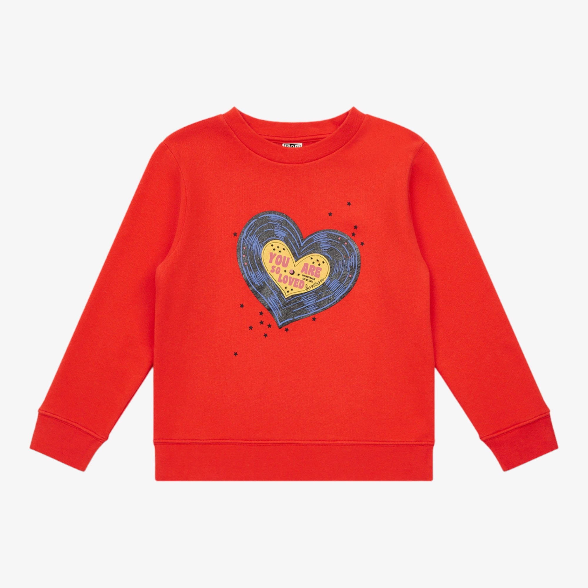 Bonton Heart Sweatshirt - Pumpkin