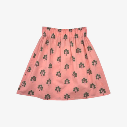 Skirt With Green Trees - Pink