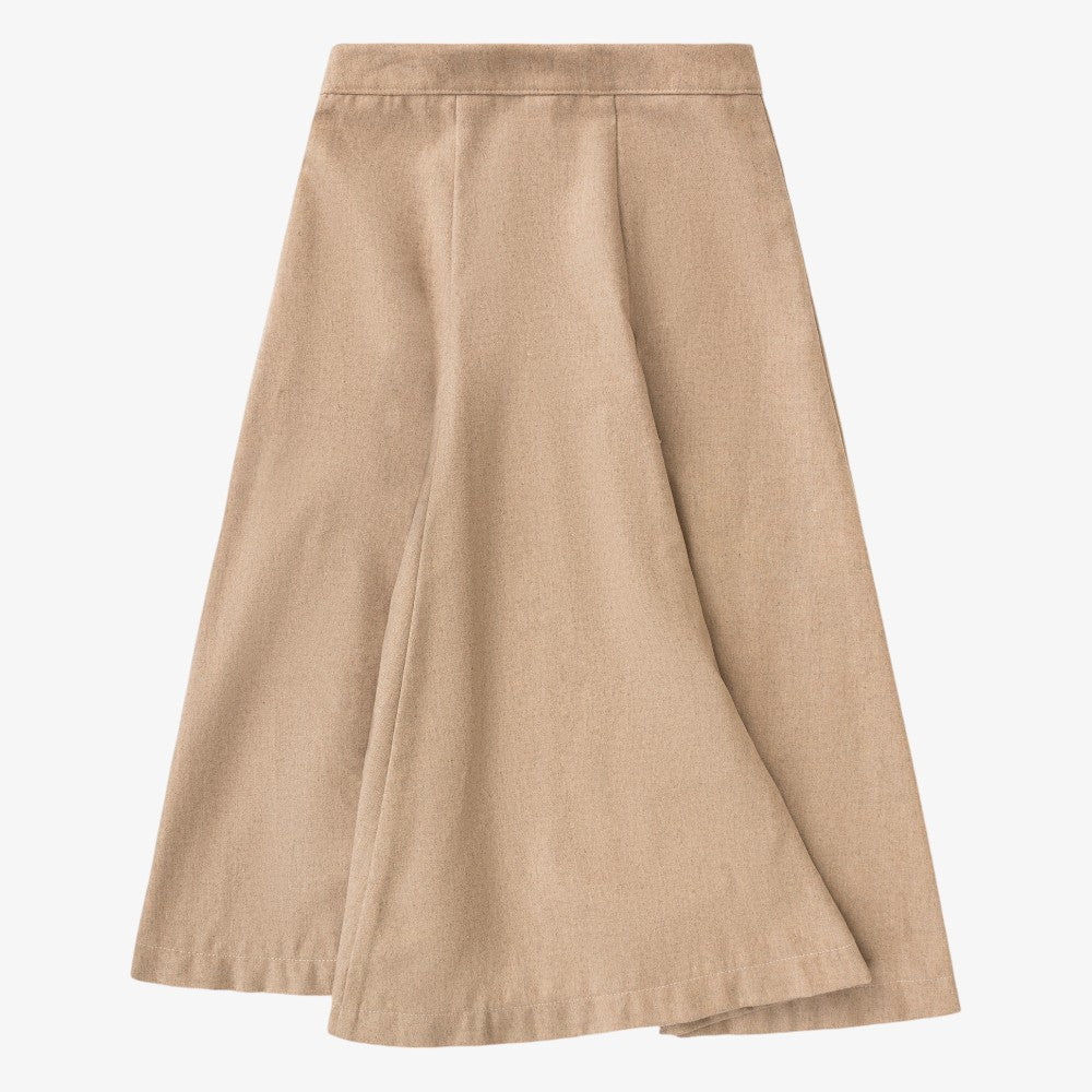 Panel Flared Skirt - Camel