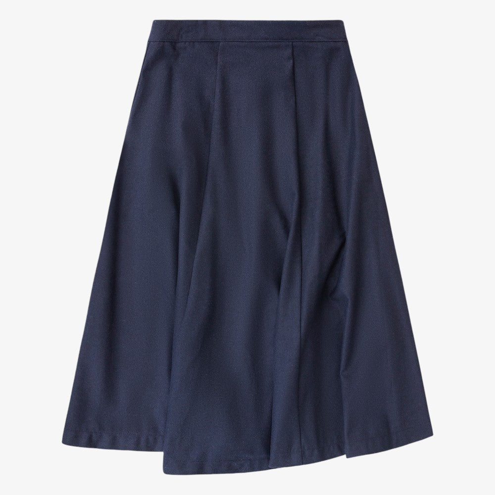 Panel Flared Skirt - Navy