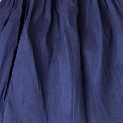 Gloss Ruffle Dress - Dark Blue