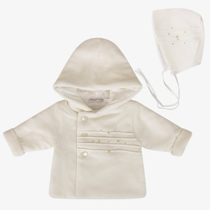 Jacket And Bonnet - White