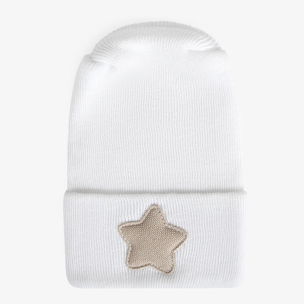 Linen Hospital Hat - Tan Star