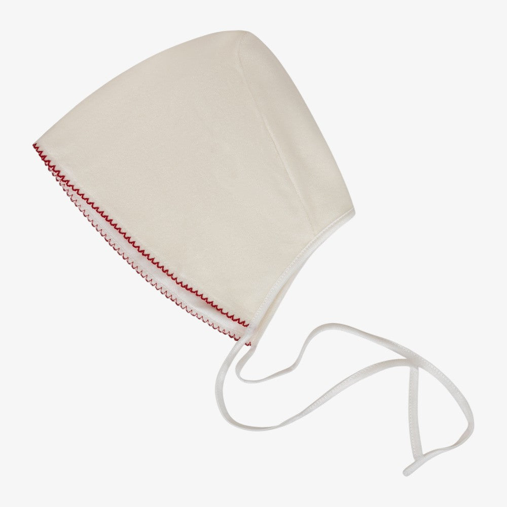 Jacket And Bonnet - Ivory&amp;red