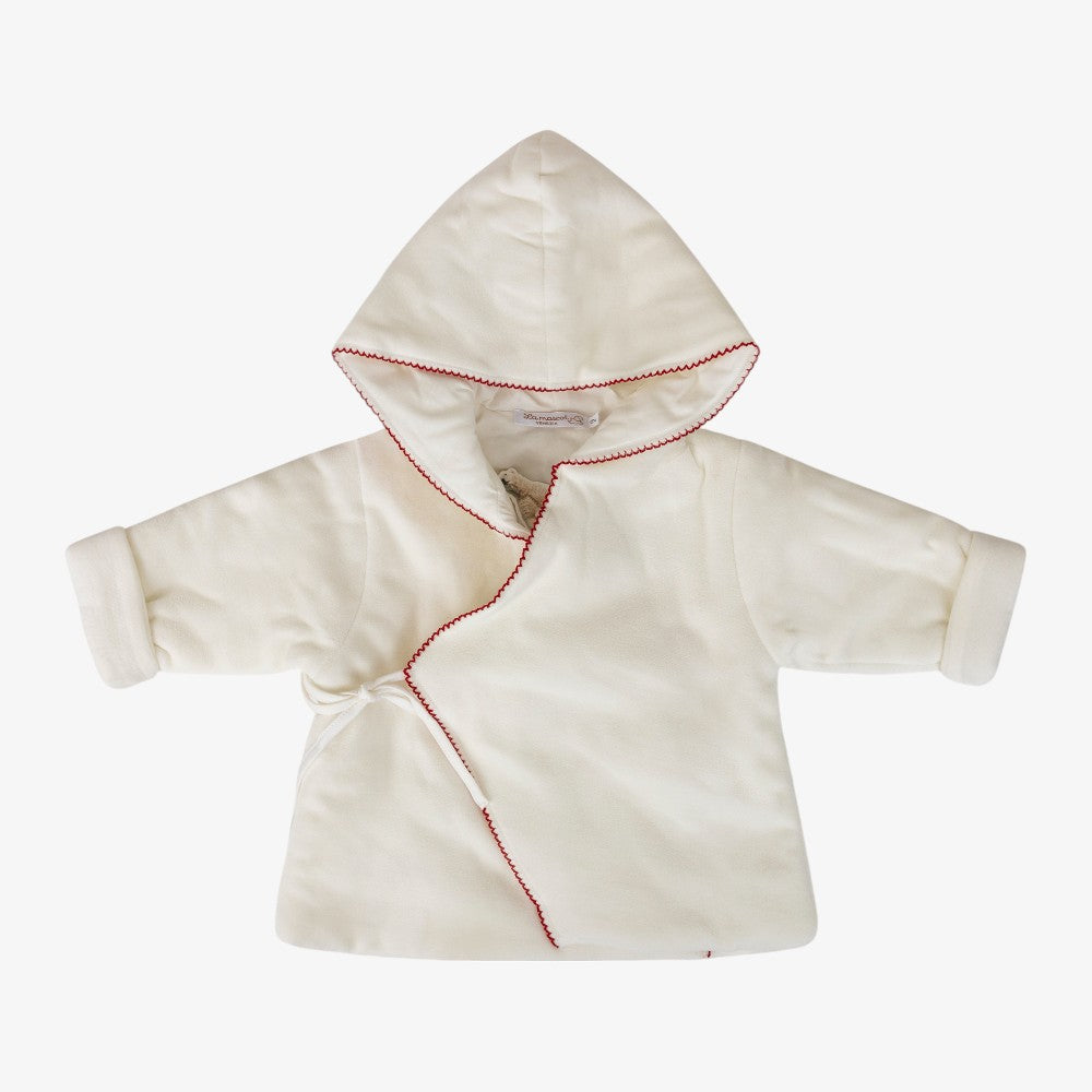 Jacket And Bonnet - Ivory&amp;red