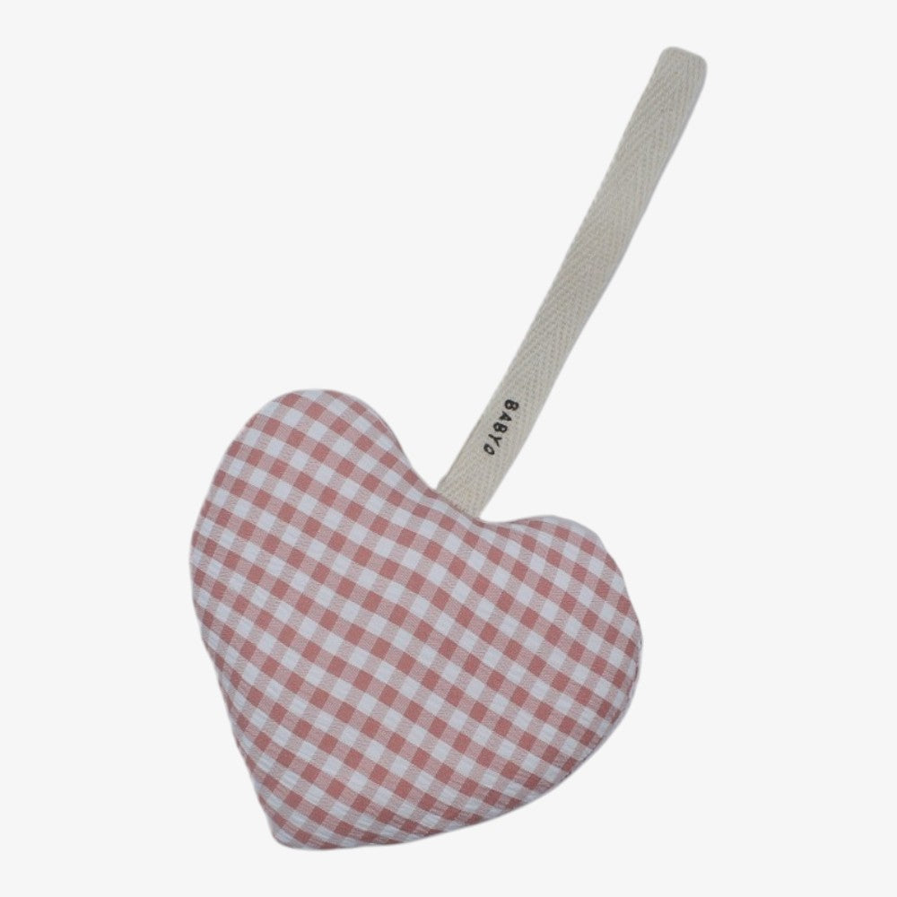 Gingham Plushie - Pink Heart