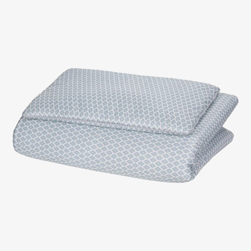 Effiki Quilted Cookies Bedding - Blue/white