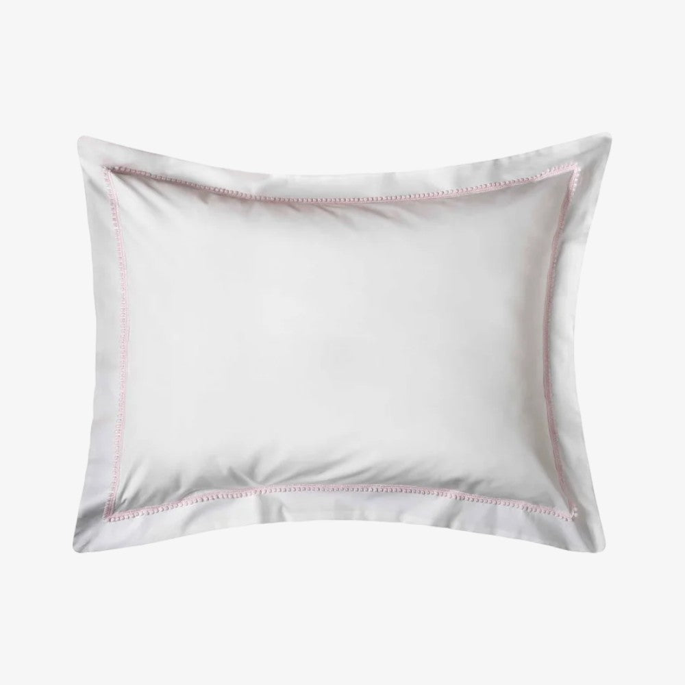 Bitsy Dot Accent Sham Pillow - White/lt Pink