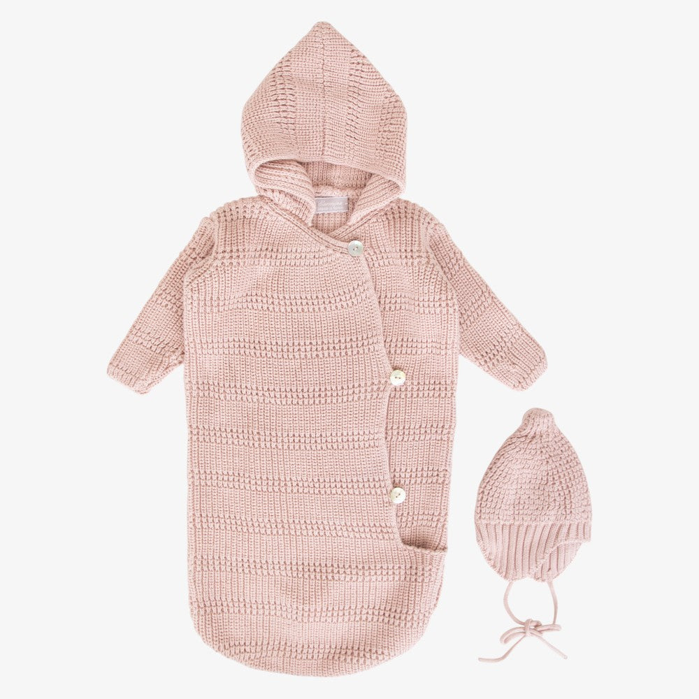 Knit Sack And Hat - Anemone