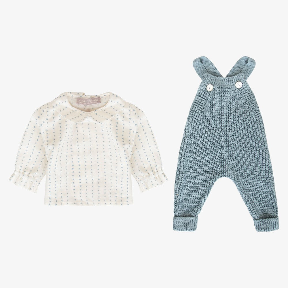 Knit 4 Piece Set - Blue