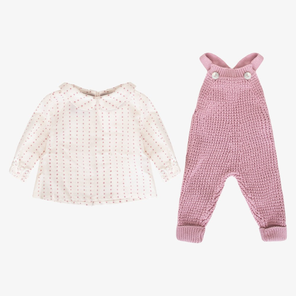 Knit 4 Piece Set - Pink