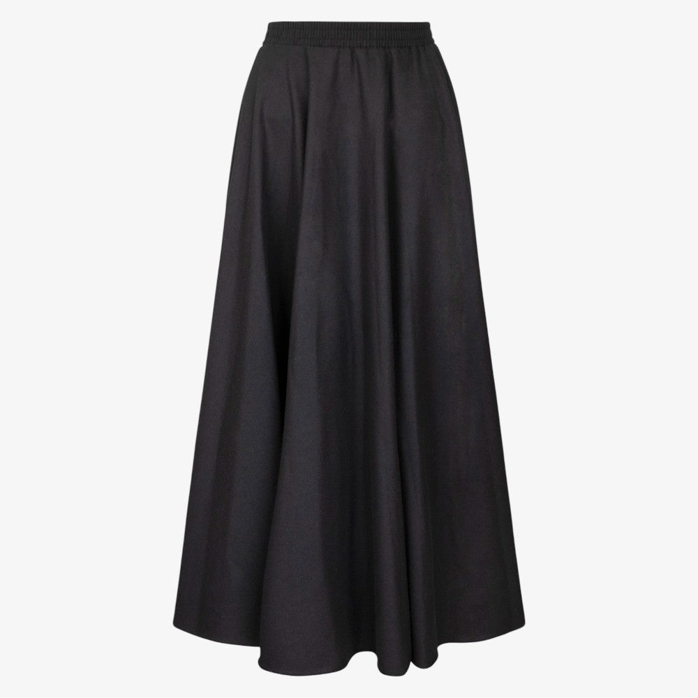 Wool Skirt - Black
