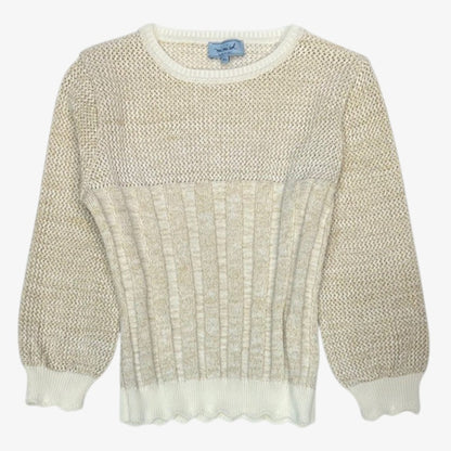 Lurex Knit Top - Cream
