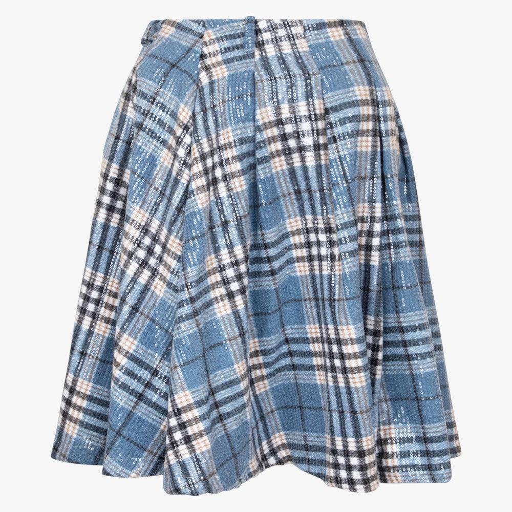 Giacinto Tartan Skirt - Blue