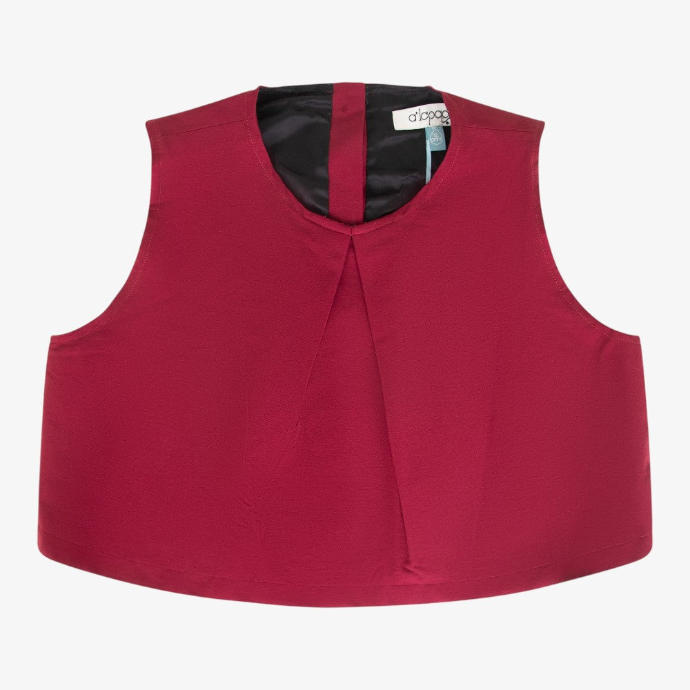 Odette Vest And Skirt - Burgundy