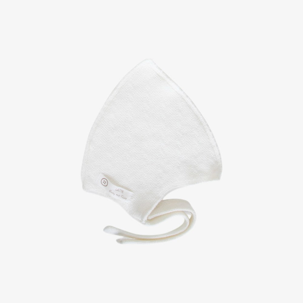 Knit Jacquard Coat And Hat - Ivory