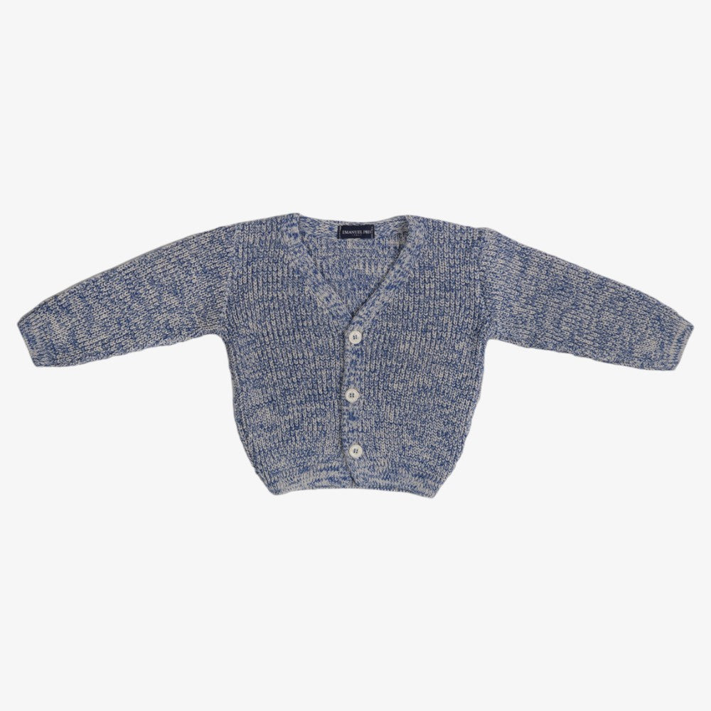 Marled Cardigan - Milk&amp;cobalt