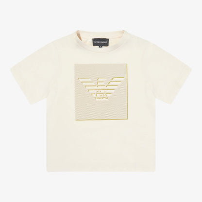 Embellished Eagle Logo Tee - Stone