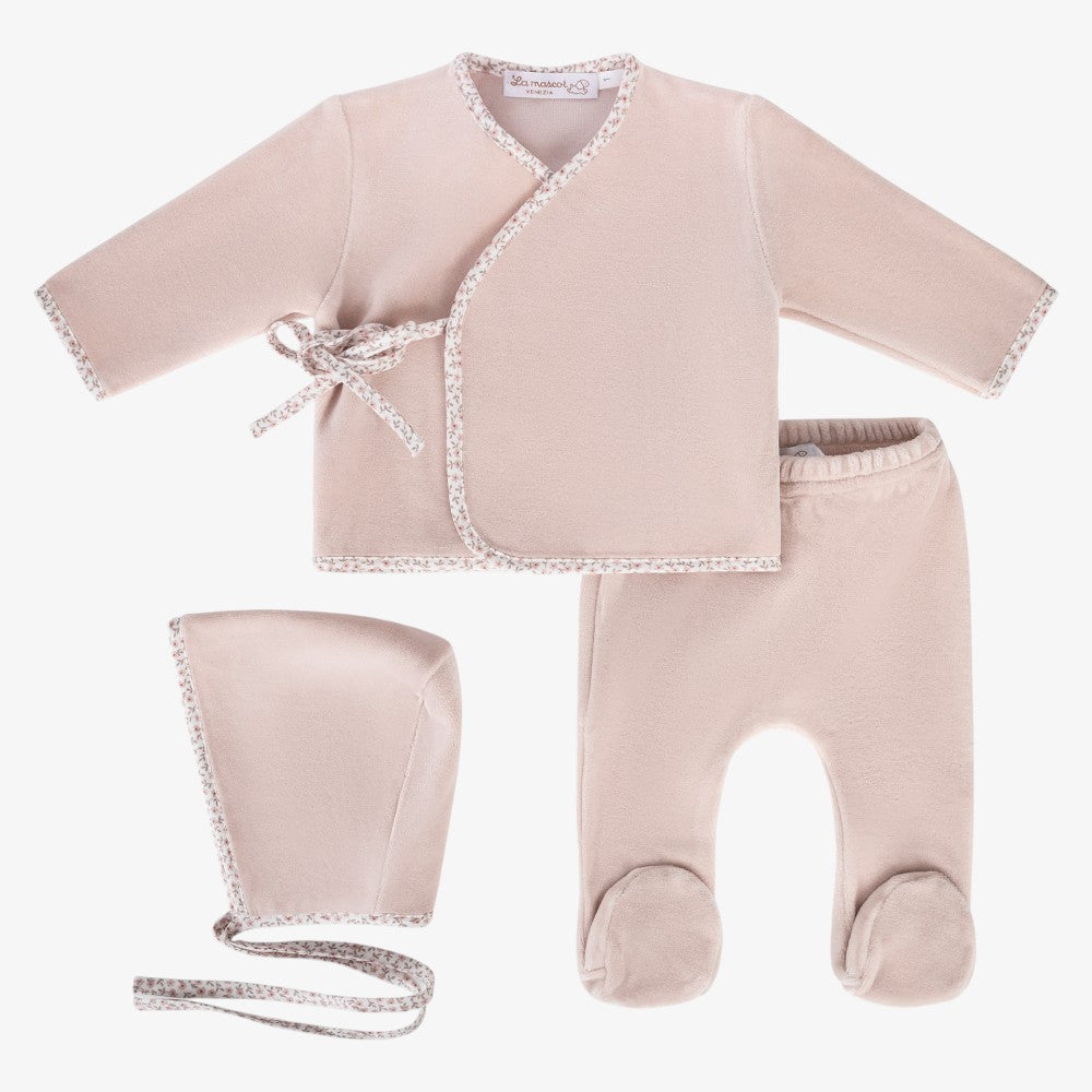 Wrap 3 Piece Set - Mauve Floral