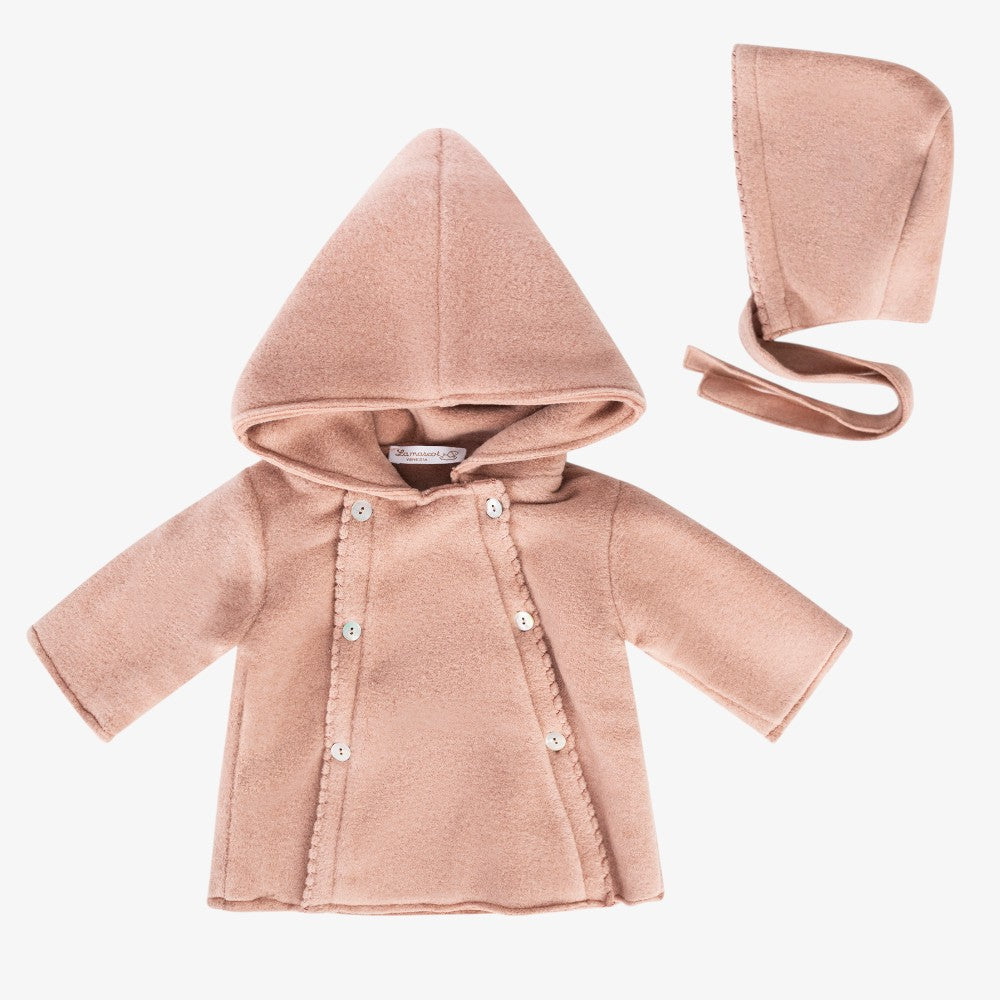 Jacket And Bonnet - Mauve Pink