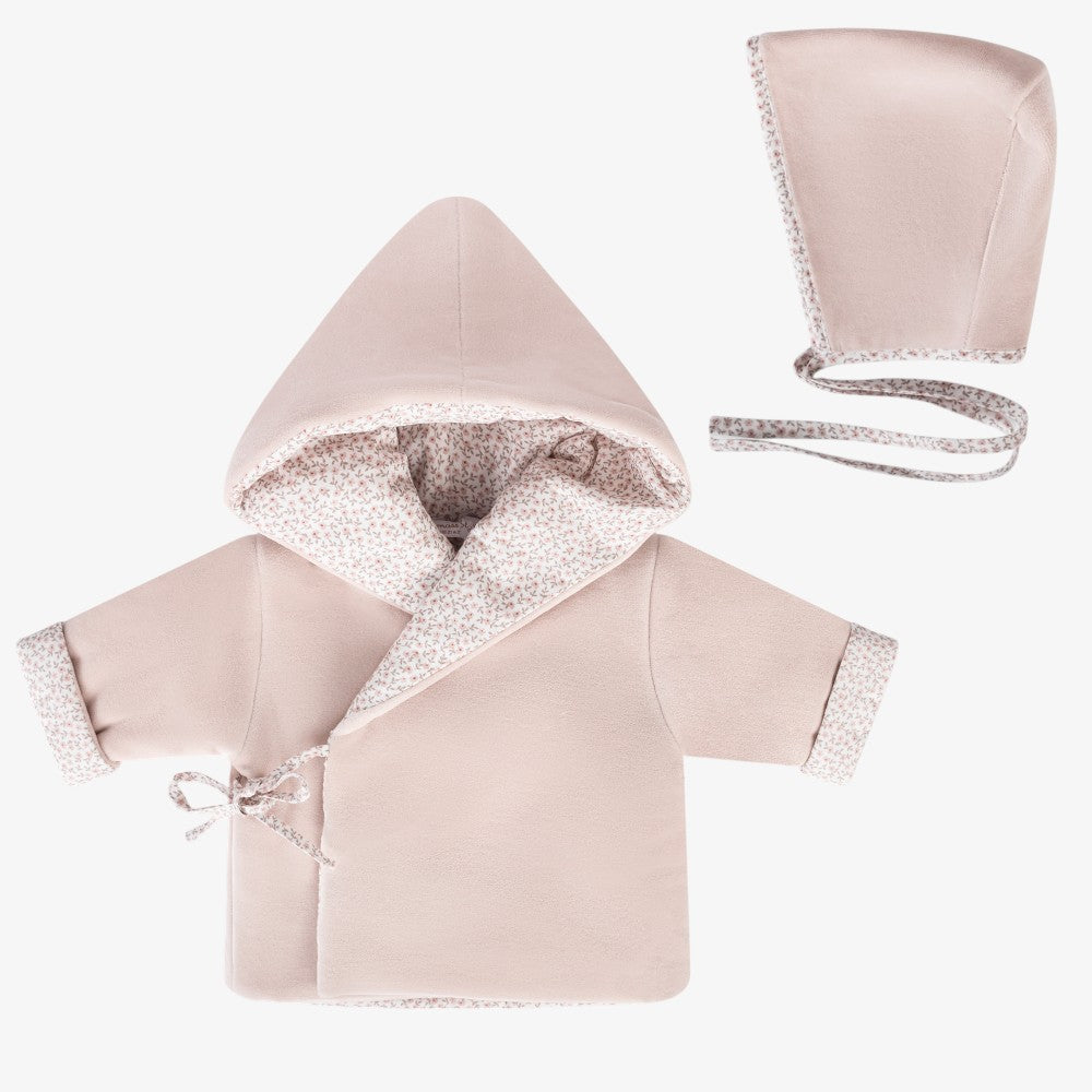 Jacket And Bonnet - Mauve Floral