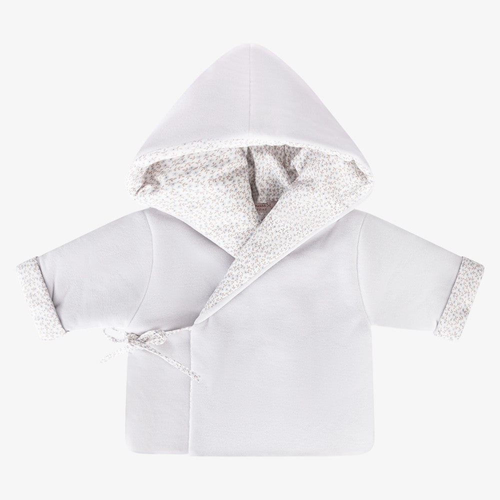 Jacket And Bonnet - Grey Floral