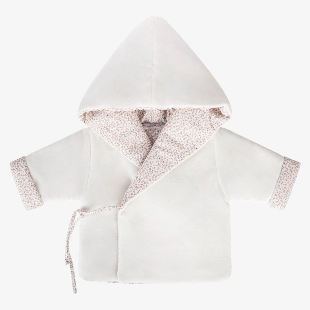 Jacket And Bonnet - Floral Pink