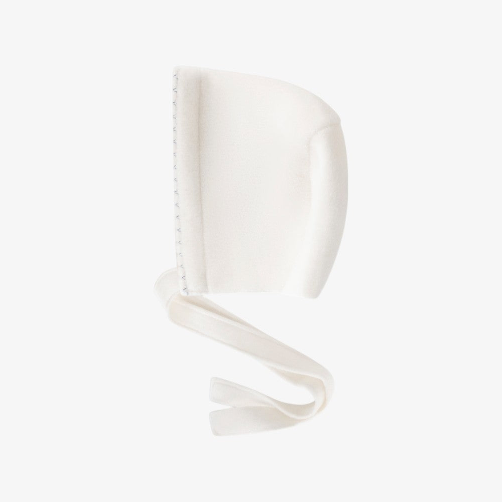 Jacket And Bonnet - Ivory & Blue