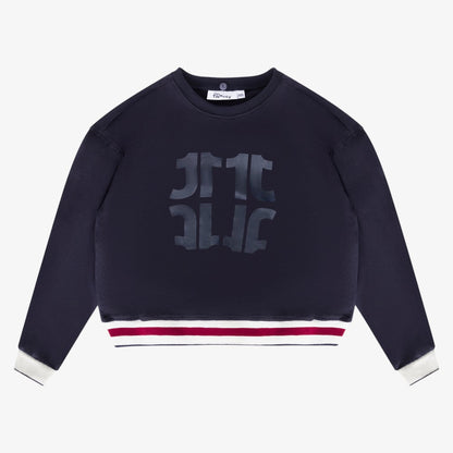 Signature Collar Sweatshirt - Navy