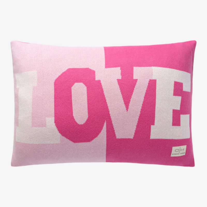 Domani Home LOVE CUSHION - Rose Pink