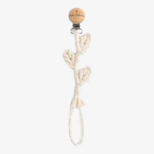 Leaves Pacifier Clip - Cream