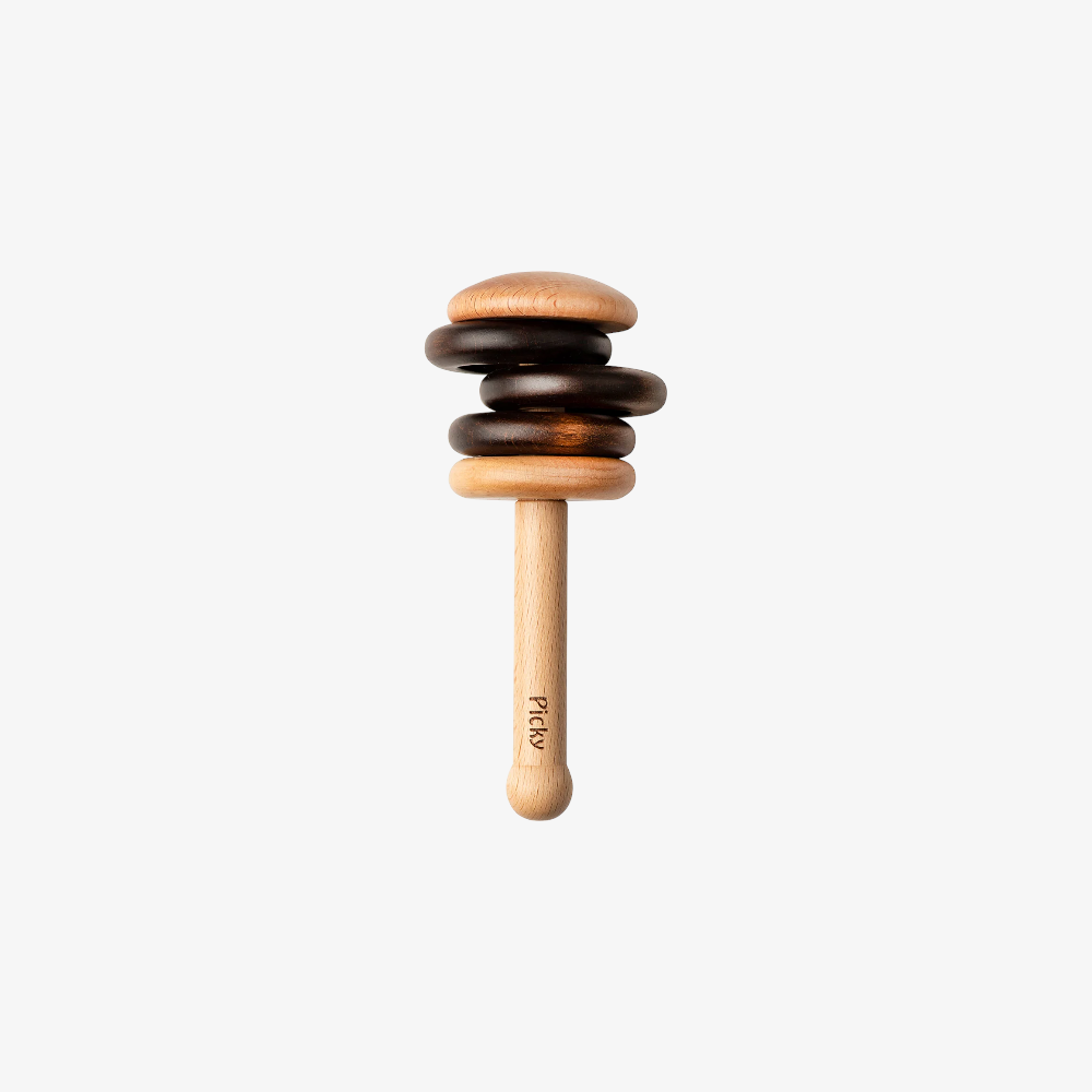 Picky Wooden Hand Rattle  - Wood