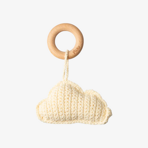 CLOUD RATTLE TEETHER - Off White