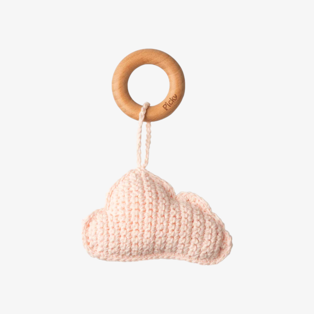 Picky CLOUD RATTLE TEETHER - Light Pink
