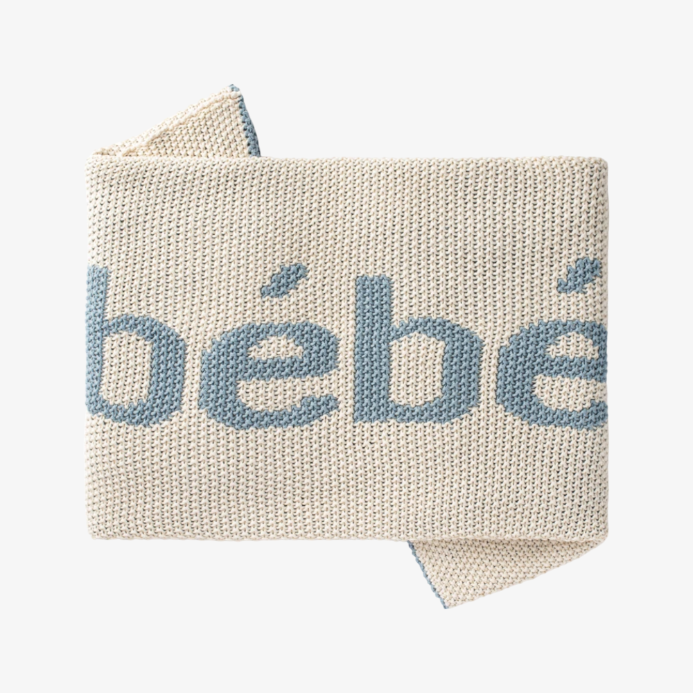 Domani Home Be`be Blanket - Natural/blue