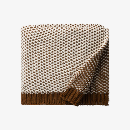 Honeycomb Blanket - Brown